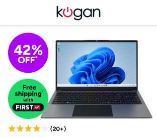 Kogan Atlas E700 15.6" USB-C Laptop with Windows 11 Pro (128GB) Product Image