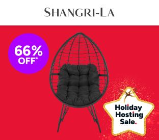 Shangri-La Amalfi Indoor & Outdoor Egg Chair (Black) Product Image