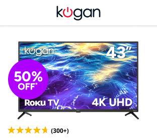 Kogan 43" LED 4K Smart Roku TV Product Image