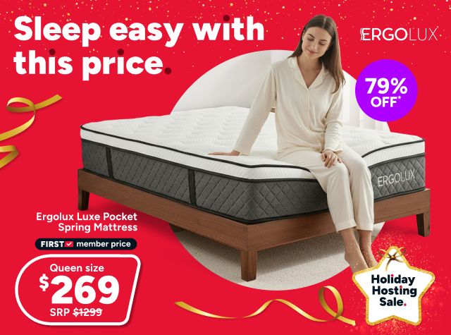 Ergolux Luxe Pocket Spring Mattress (Queen)