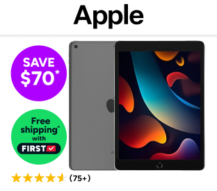 Apple iPad 10.2" 9th Gen (64GB, Wi-Fi, Space Grey) Product Image