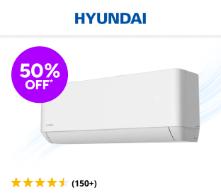 Hyundai 2.6kW Inverter Smart Split System Air Conditioner (Reverse Cycle) Product Image