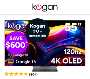 Kogan 55" OLED 4K 120Hz Smart AI Google TV Product Image