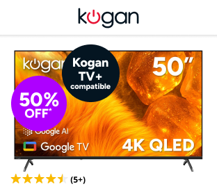Kogan 50" QLED 4K Smart AI Google TV Product Image