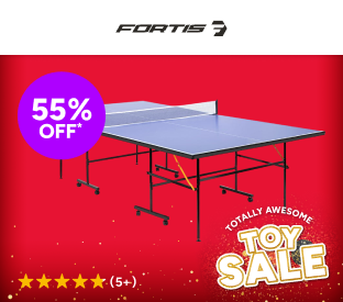Fortis Full Sized Foldable Indoor Table Tennis Table with Accessories Product Image