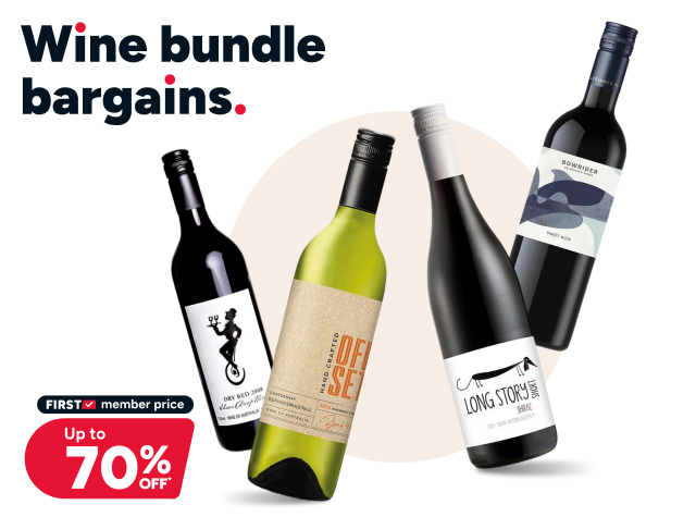 Take up to 70% OFF this range of Wine Bundles!