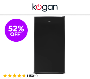 Kogan 93L Bar Fridge (Black) Product Image
