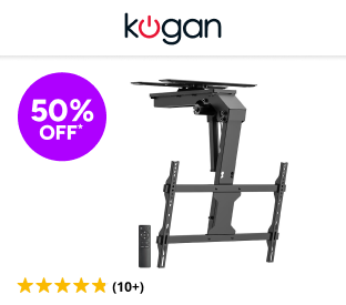 Kogan SmarterHome™ Motorised Flip Down TV Ceiling Mount for 37'' - 75'' TVs Product Image