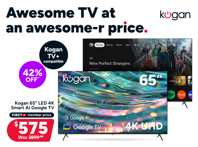 Kogan 65" LED 4K Smart AI Google TV