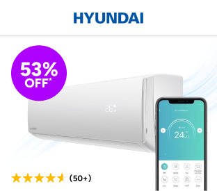 Hyundai 8.8kW Inverter Smart Split System Air Conditioner (Reverse Cycle) Product Image