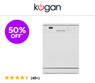 Kogan 60cm Freestanding Dishwasher (12 Place, White) Product Image