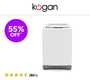 Kogan 12kg Top Load Washing Machine (White) Product Image