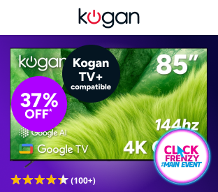 Kogan 85" QLED 4K 144Hz Smart AI Google TV Product Image