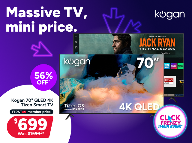 Kogan 70" QLED 4K Tizen Smart TV