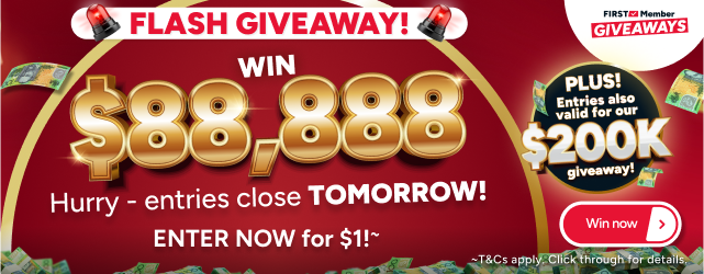 Win $88,888 tax-free cash