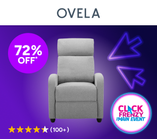 Ovela Fabric Recliner Chair (Grey) Product Image