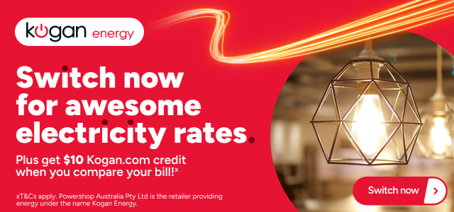 Kogan Energy - Get $10 Kogan credit when you compare your bill X