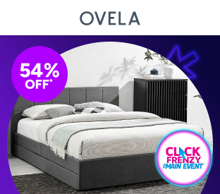 Ovela Theodore Storage Bed Frame with Drawers (King Charcoal) Product Image