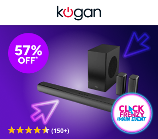 Kogan 7.1.2 Channel 525W Dolby Atmos Soundbar with Subwoofer & Rear Speakers Product Image