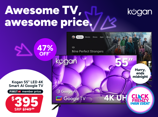 Kogan 55" LED 4K Smart AI Google TV