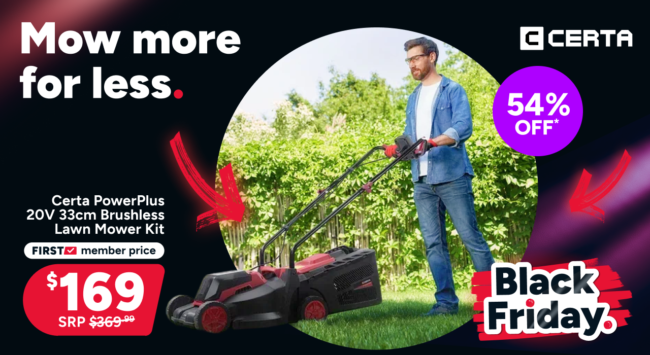 Certa PowerPlus 20V 33cm Brushless Lawn Mower Kit