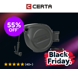 Certa 30m Retractable Garden Hose Reel with Spray Nozzle Product Image