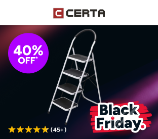 Certa Steel Frame 4-Step Folding Ladder Product Image