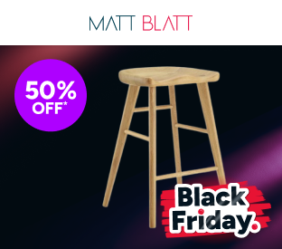 Matt Blatt Saddle Backless Counter Stool Product Image