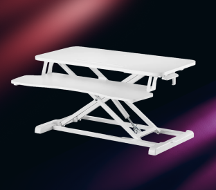 Ergolux Pro Height Adjustable Sit Stand Desk Riser 80cm (White) Product Image