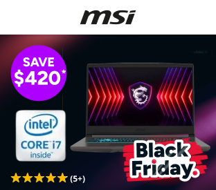 MSI Thin 15 B13VE-2274AU 15.6" Full HD i7 RTX4050 Gaming Laptop (16GB, 512GB) Product Image