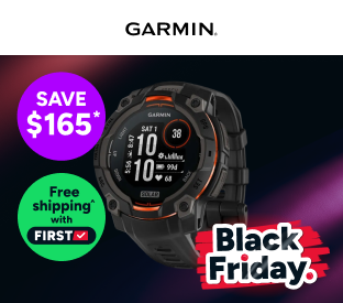Garmin Instinct 3 Solar Smart Sports Watch (Black with Black Band, 45mm) Product Image