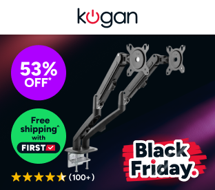Kogan Full Motion Gas Spring Dual Monitor Arm for 17" - 32" Monitors Product Image
