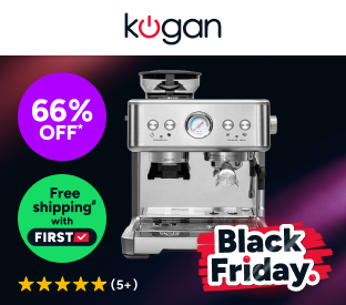 Kogan Dual Thermoblock Espresso Coffee Machine with Grinder Product Image