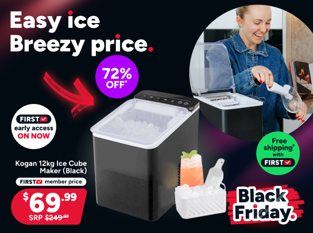 Kogan 12kg Ice Cube Maker (Black)