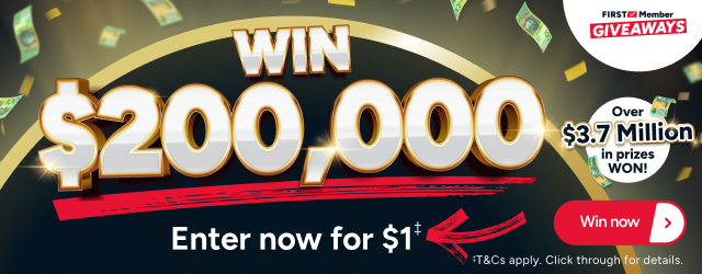 Win $200,000 tax-free cash