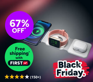 Kogan 15W 3-in-1 Foldable Wireless Charger (MagSafe Compatible) Product Image