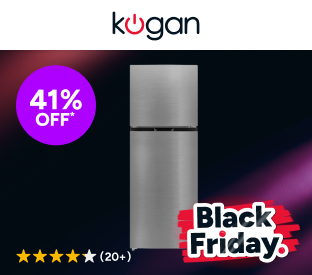 Kogan 334L Top Mount Fridge (Stainless Steel) Product Image