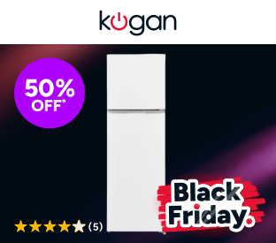 Kogan 247L Top Mount Fridge (White) Product Image
