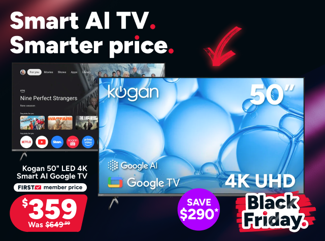 Kogan 50" LED 4K Smart AI Google TV