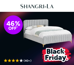 Shangri-La Victoria Bed Frame (Silver, Queen) Product Image