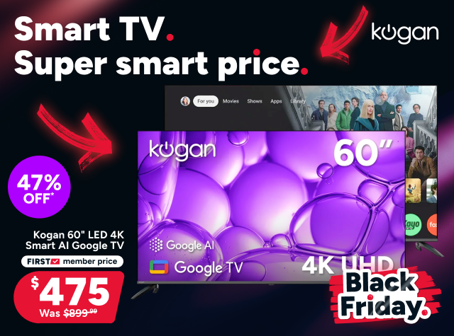Kogan 60" LED 4K Smart AI Google TV