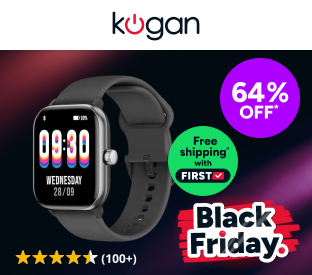 Kogan Active 4 Smart Watch (Black) Product Image