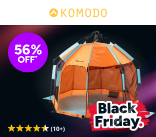 Komodo 4 Person Pop Up Beach Tent (Orange) Product Image