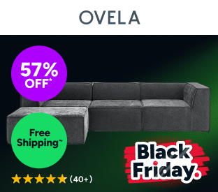 Ovela Softly 3 Seater Compressed Modular Sofa with Ottoman (Charcoal) Product Image