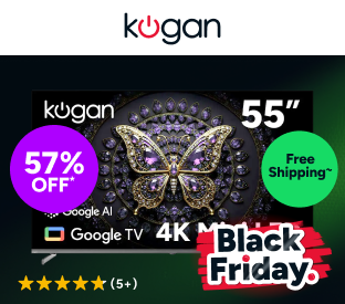Kogan 55" Mini-LED QLED 4K Smart AI Google TV Product Image