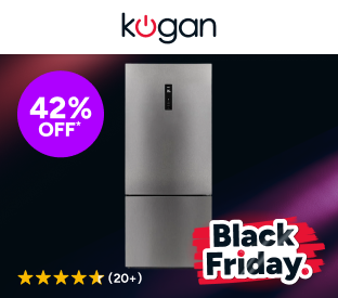 Kogan 416L Bottom Mount Fridge (Stainless Steel) Product Image