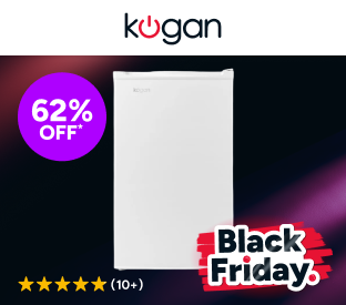 Kogan 121L Bar Fridge (White) Product Image