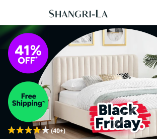 Shangri-La Victoria Bed Frame (Oatmeal, Queen) Product Image