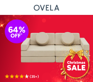 Ovela 14 Piece Modular Double Kids Play Sofa (Beach Beige) Product Image