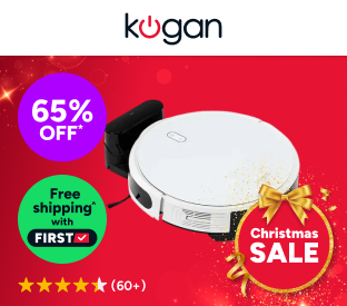 Kogan SmarterHome™ LX14 Laser Robot Vacuum Cleaner and Mop (White) Product Image